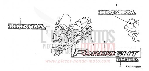 MARQUE/EMBLEME FES250W de 1998